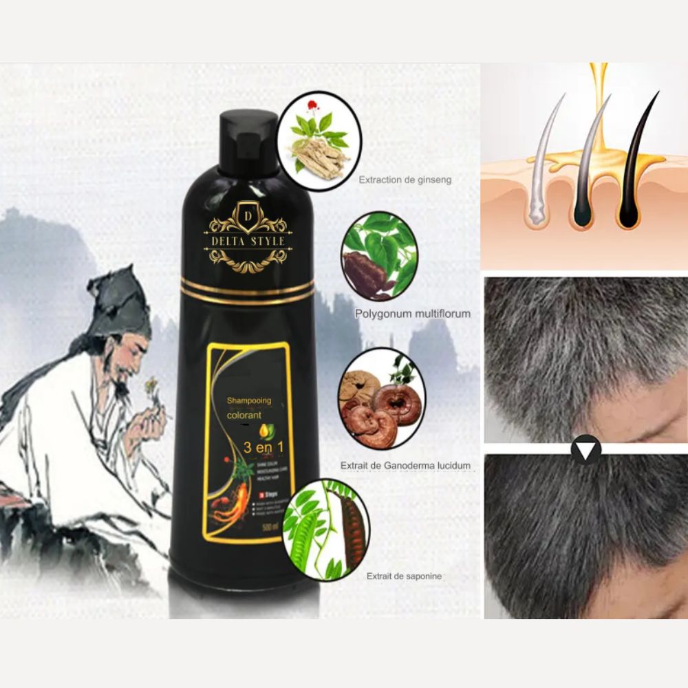 Delta™ - Shampooing De Coloration pour cheveux Gris