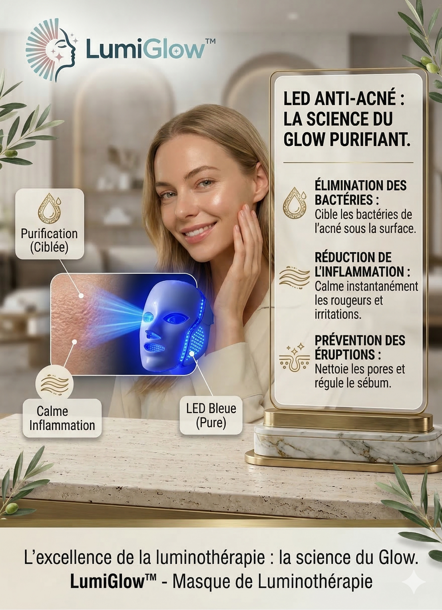 LumiGlow™ - Masque de Luminothérapie