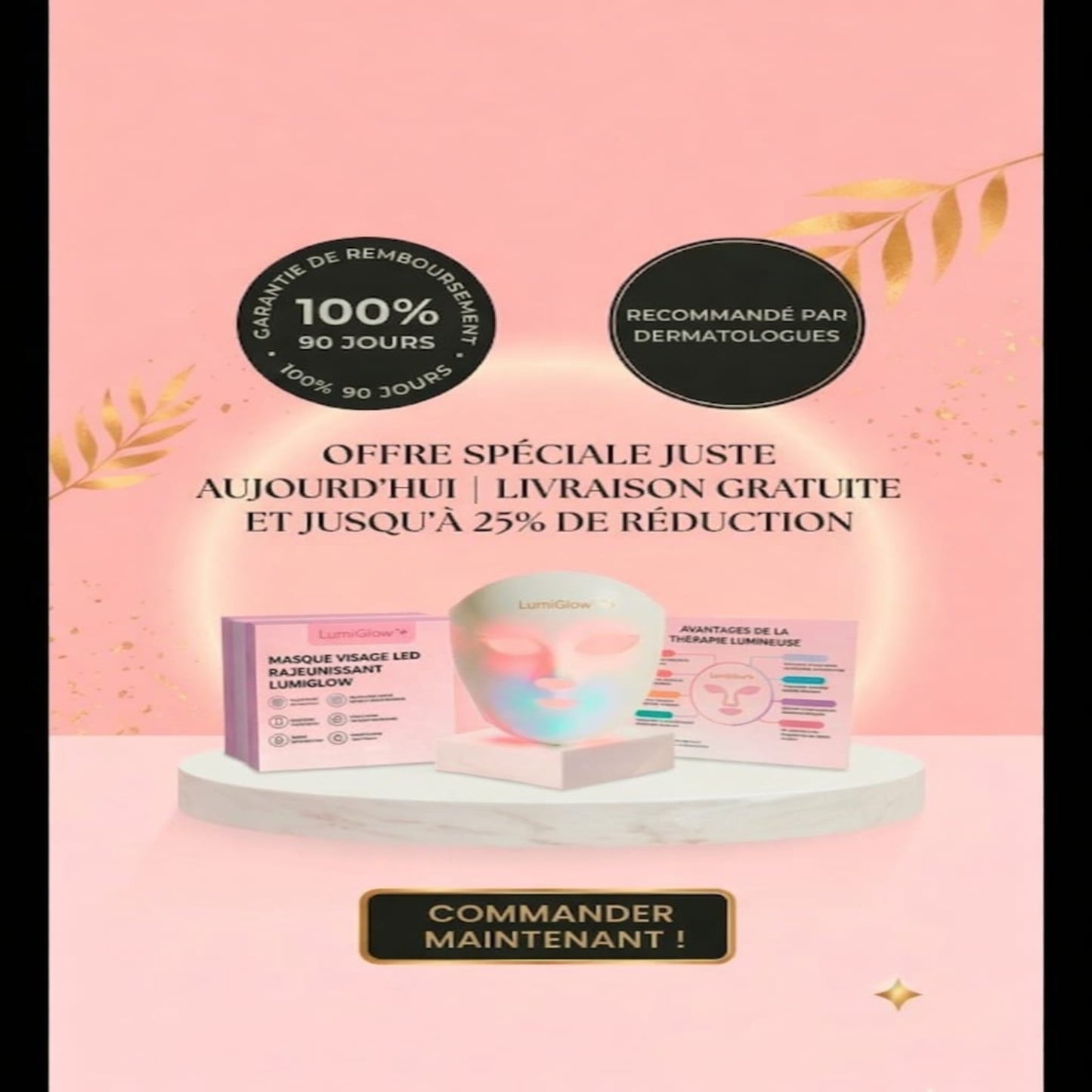 LumiGlow™ - Masque de Luminothérapie